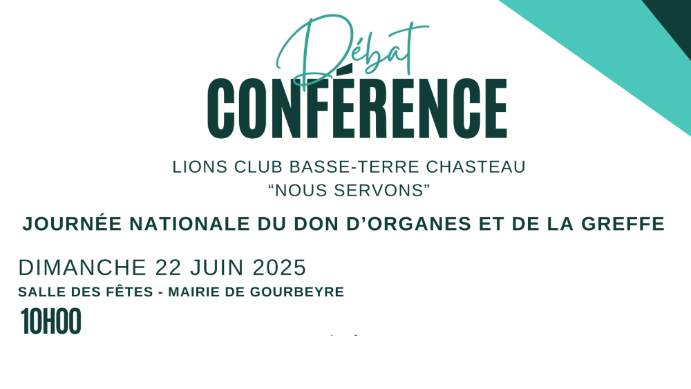 Conférence Débat - Journée nationale du don d'organes et de la greffe 